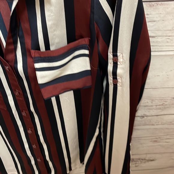 Express Portofino Stripe Blouse Slim - Picture 6 of 8